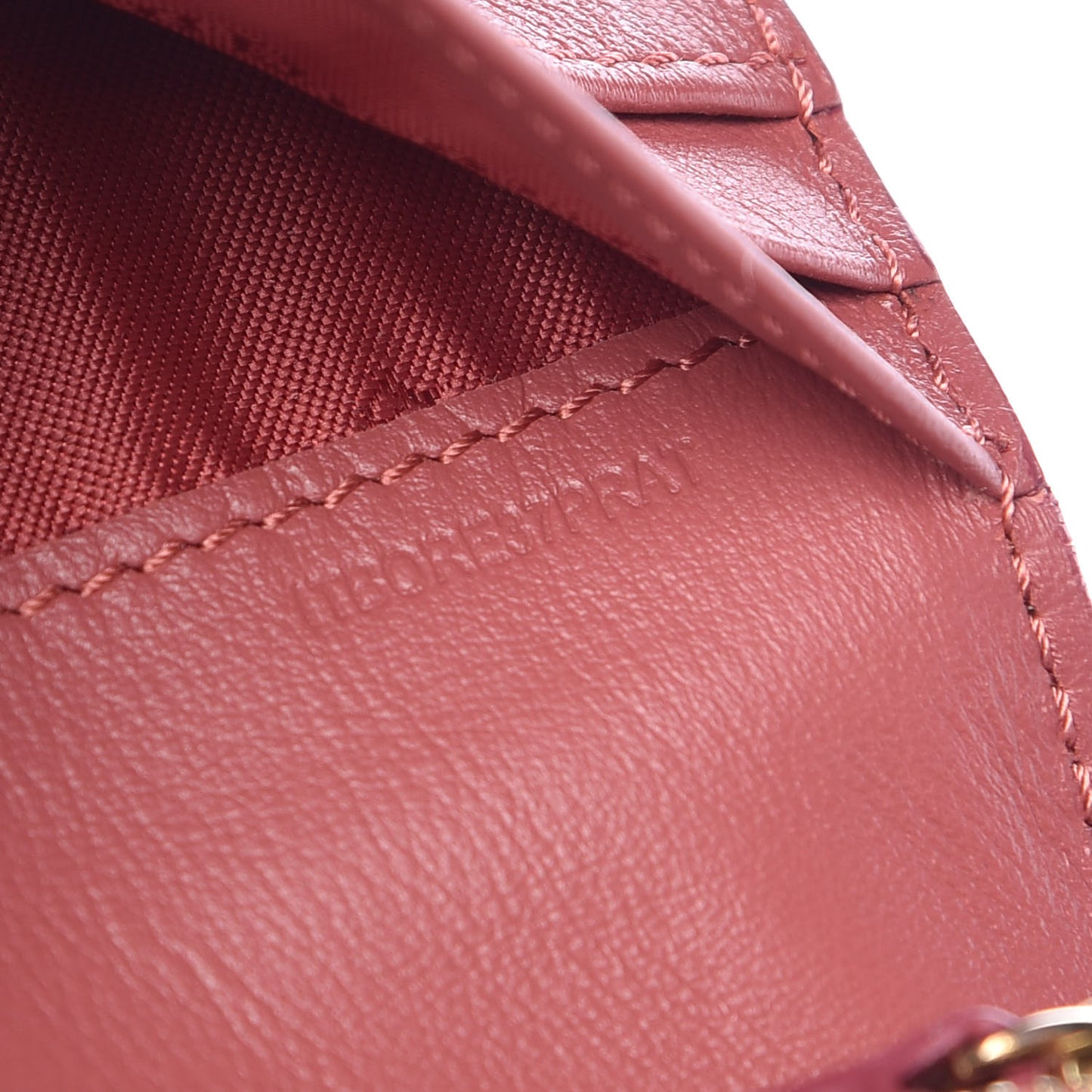 Calfskin Horseferry Check Porter Continental Wallet Copper Pink
