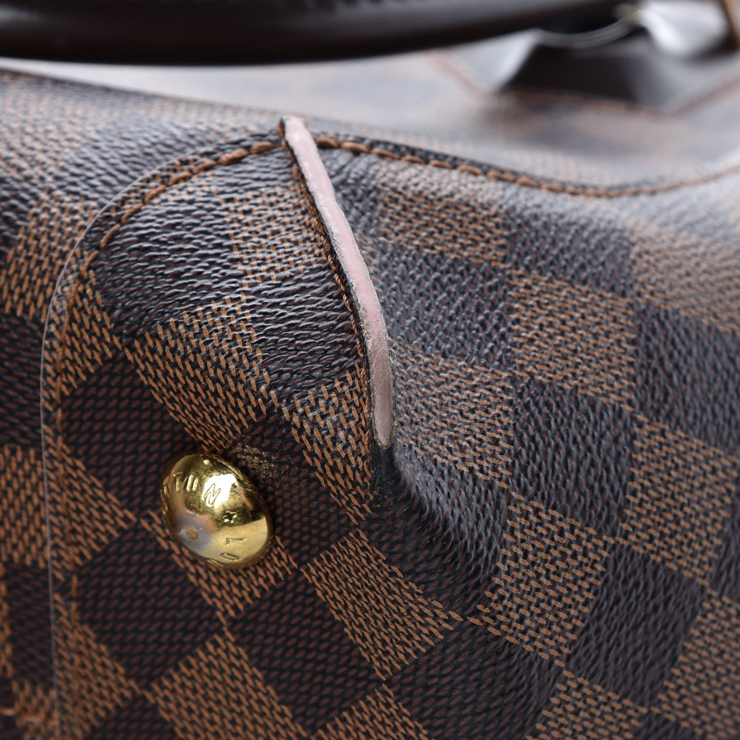 Louis Vuitton Damier Ebene Caissa Tote PM Rose Ballerine 11 of 12
