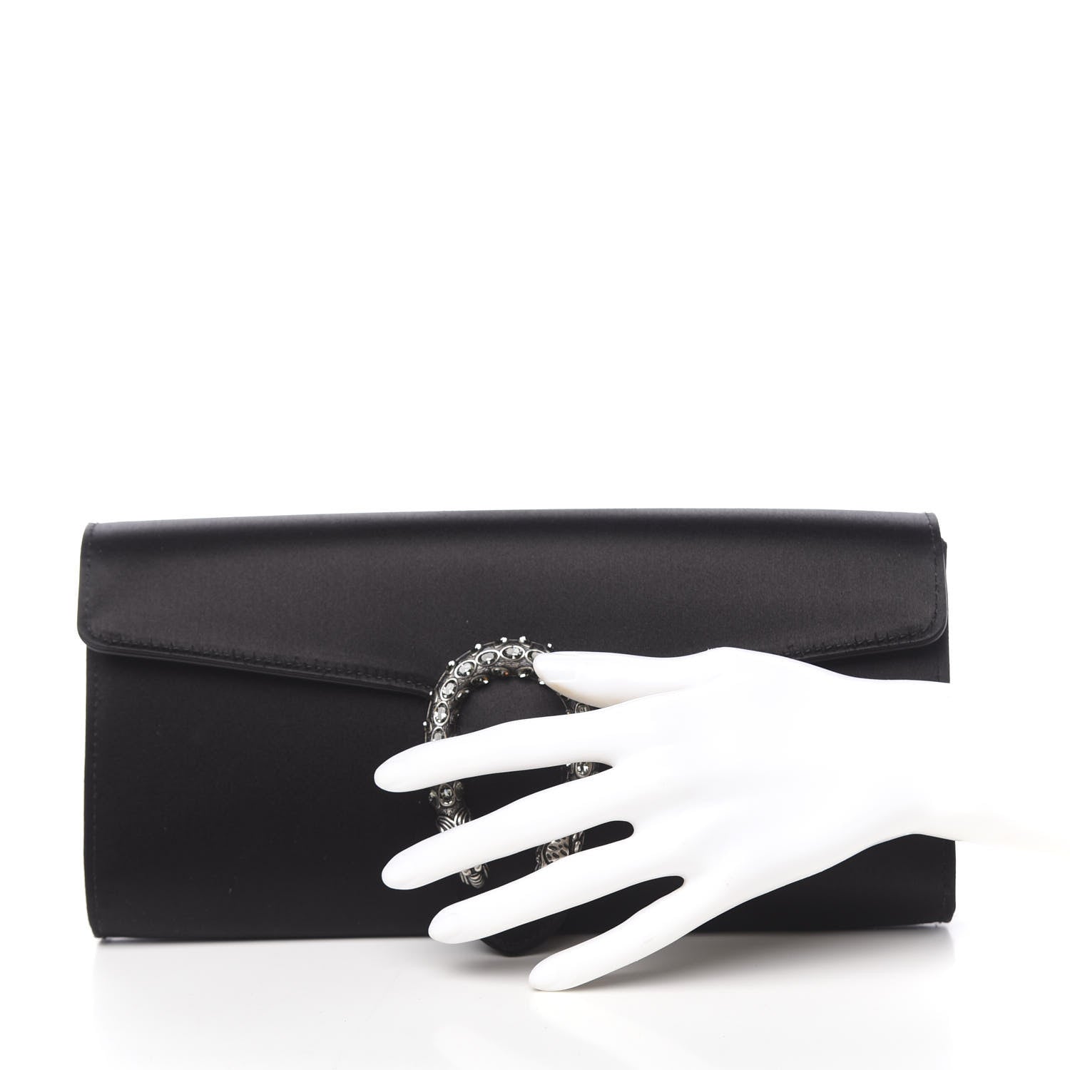 Gucci Satin Dionysus Clutch Black 2 of 12