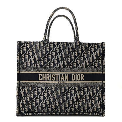 Christian Dior Oblique Large Book Tote Blue Multicolor 1 of 17