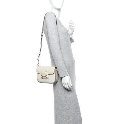 Gucci Azalea Calfskin Web Mini Horsebit 1955 Shoulder Bag Mystic White 2 of 11