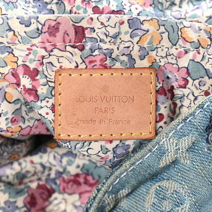 Louis Vuitton Denim Patchwork Posty Messenger Bag Blue 6 of 10