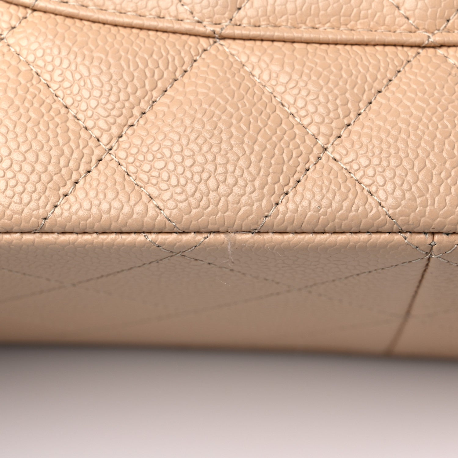 Chanel Caviar Quilted Jumbo Double Flap Beige Clair 12 of 13