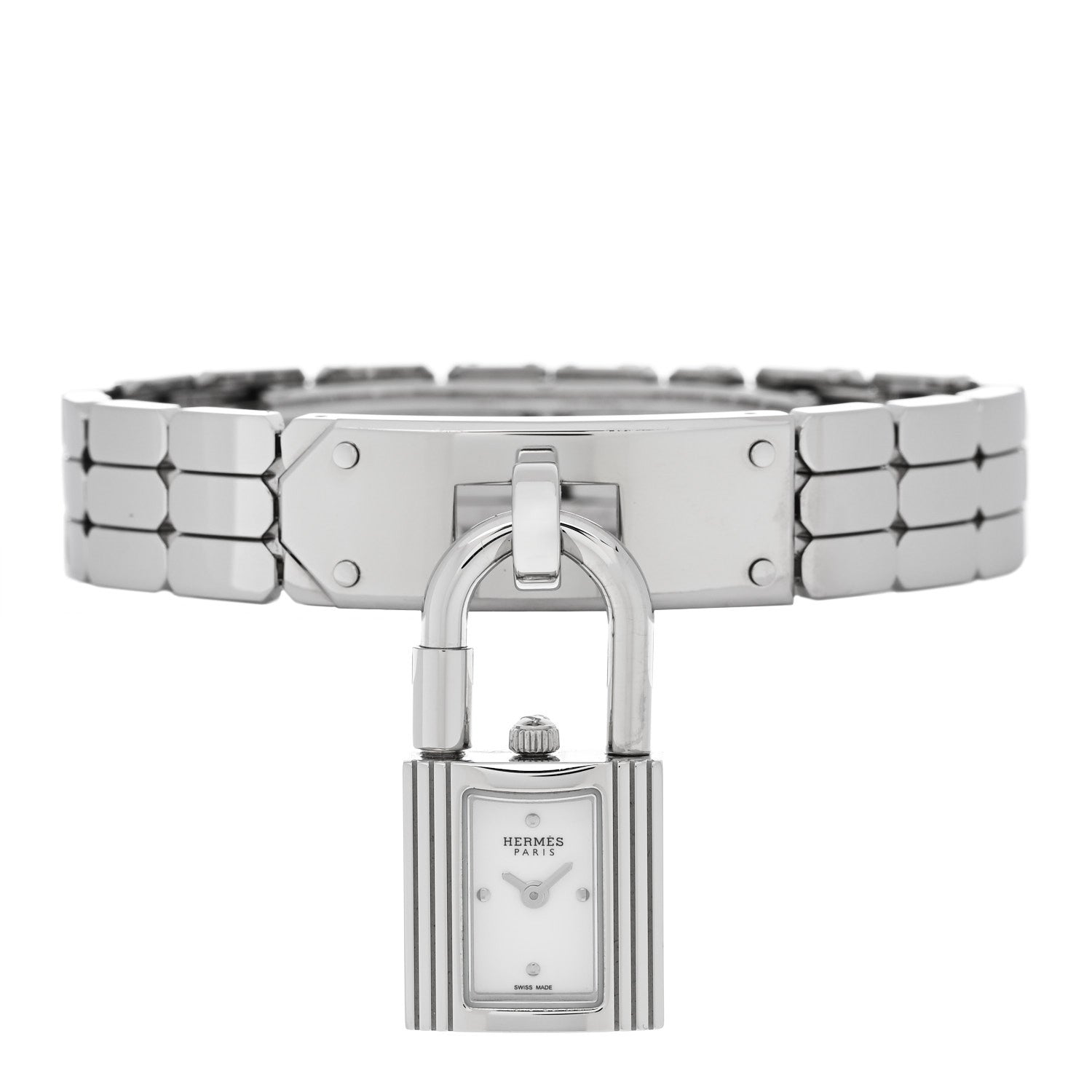 Hermes Stainless Steel 16mm Kelly Quartz Watch 2 of 6