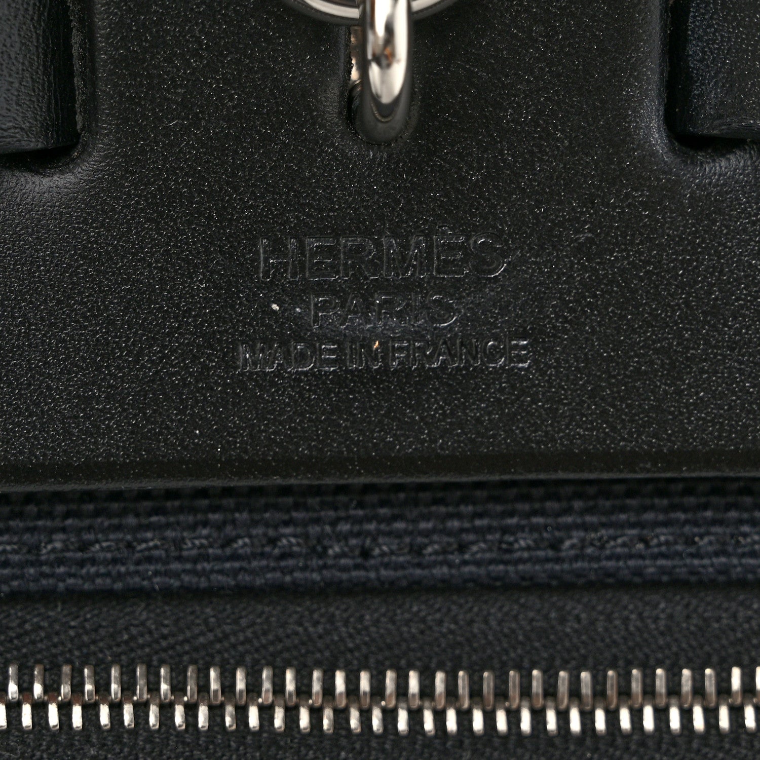 Hermes Military Toile Vache Hunter Herbag Zip PM 31 Black 7 of 11