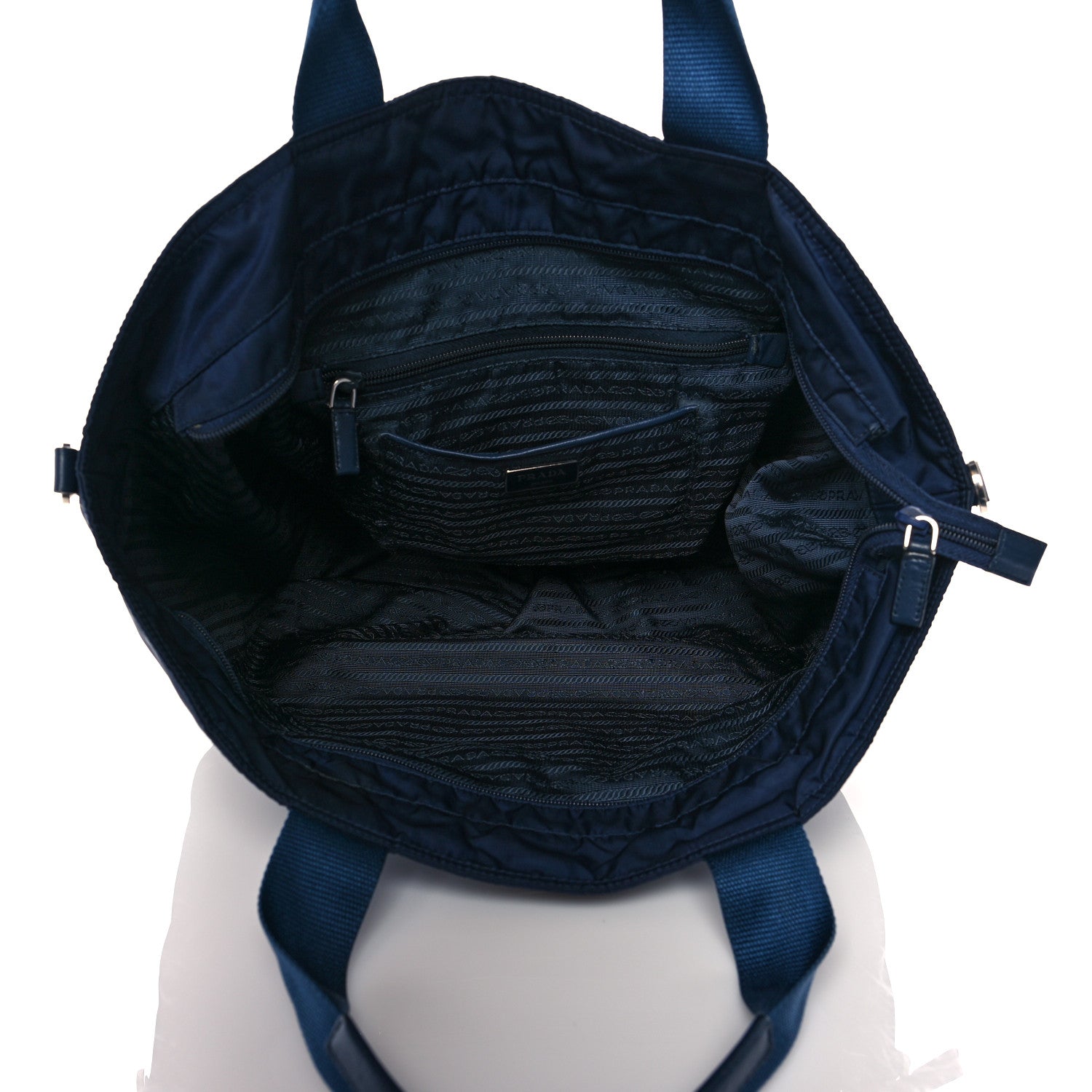 Prada Nylon Tote Navy 5 of 13