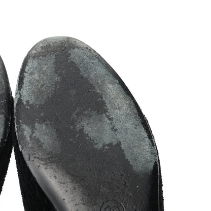 Chanel Tweed Caviar Cap Toe Ballerina Flats 39.5 Black 10 of 12