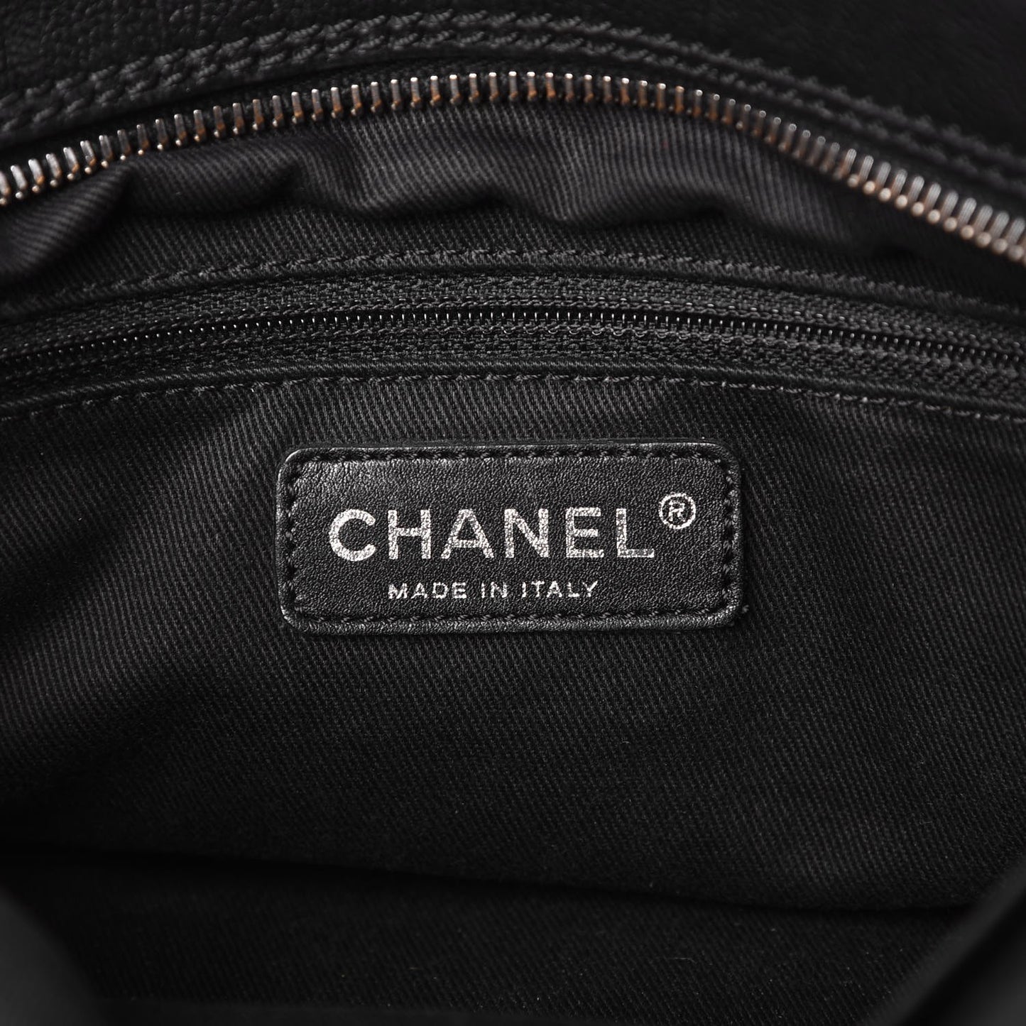 Calfskin Small Diamond Stitch Tote Black
