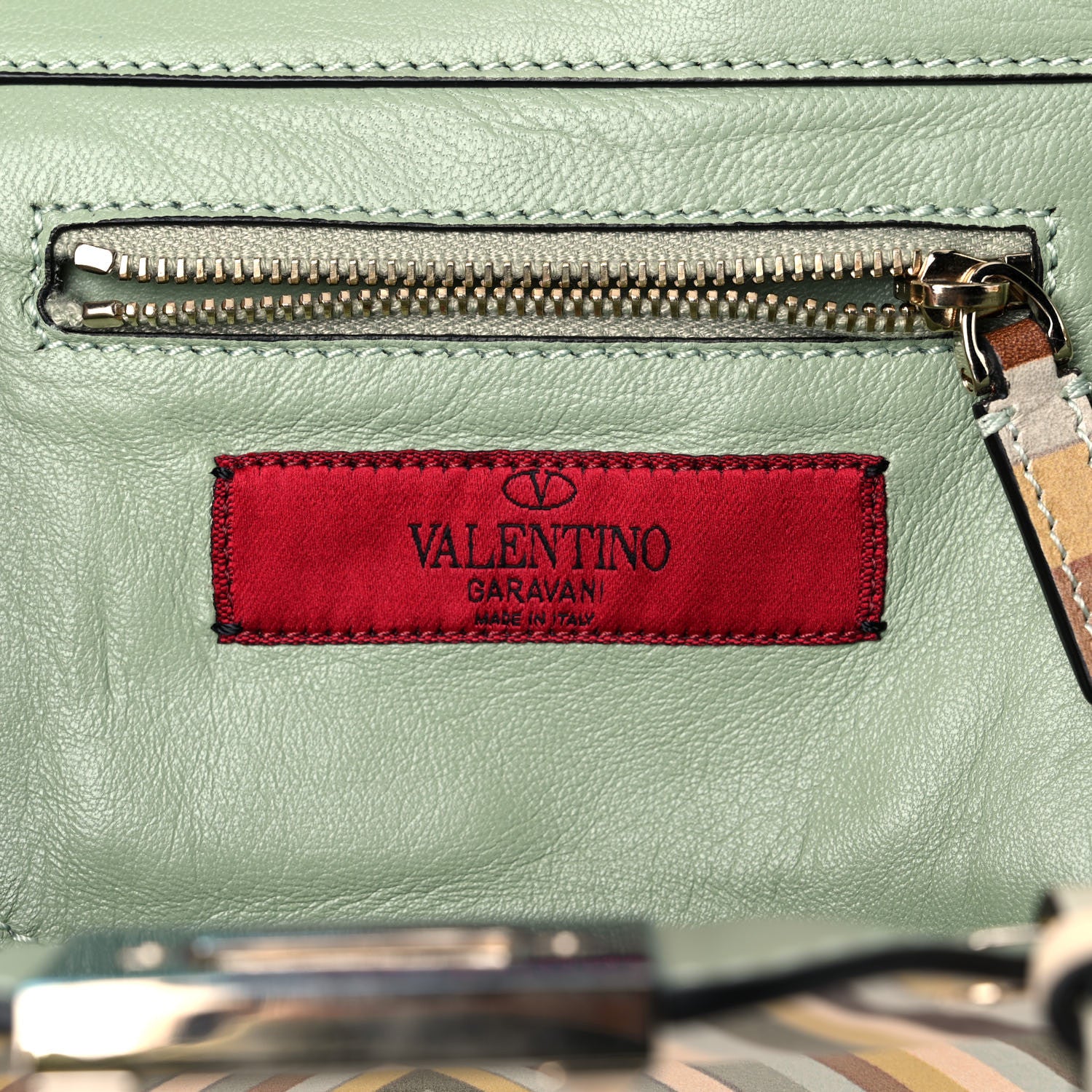 Valentino Garavani Vitello Native Couture 1975 Mini Rockstud Tote Multicolor 6 of 11