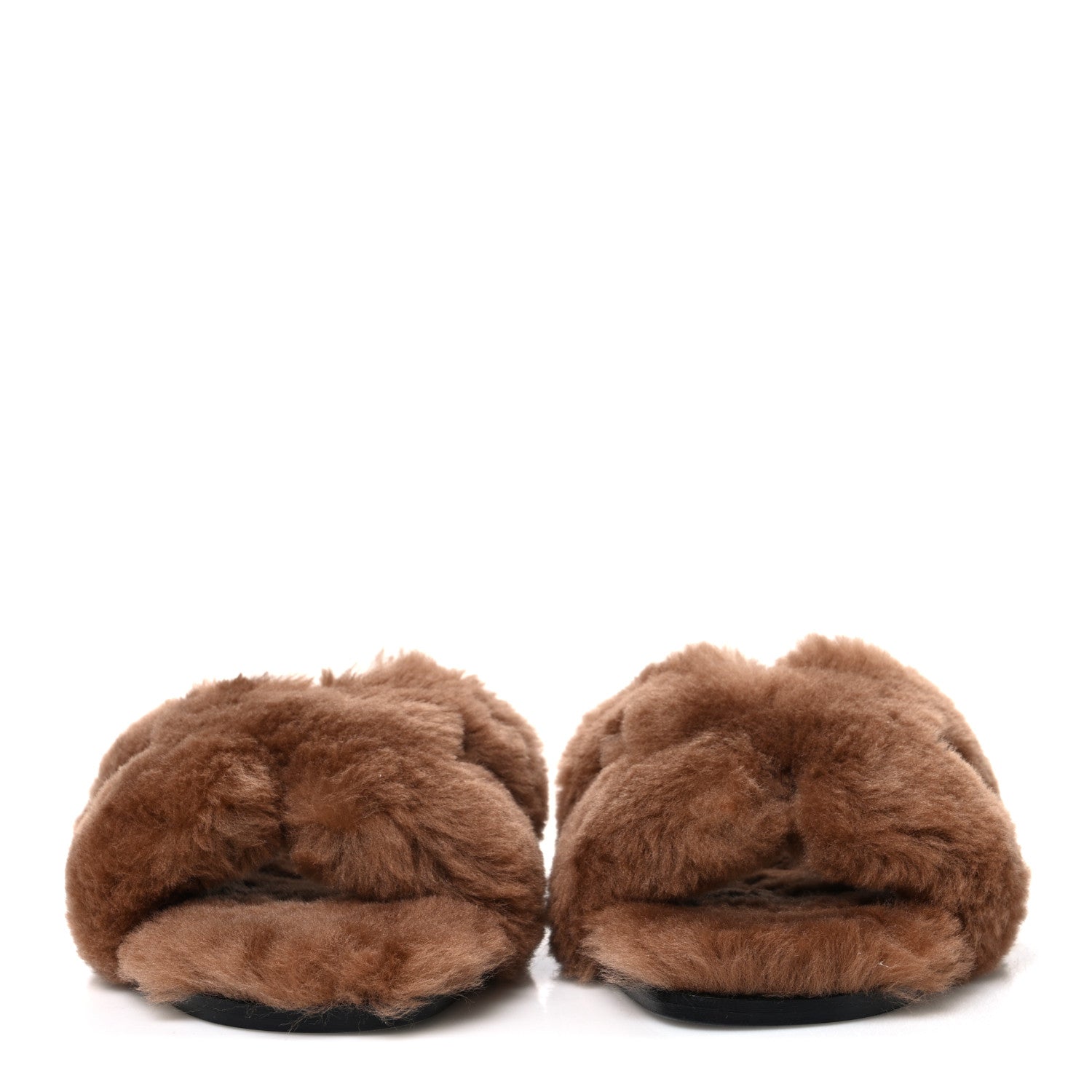 Hermes Woolskin Oran Sandals 37.5 Naturel 3 of 9