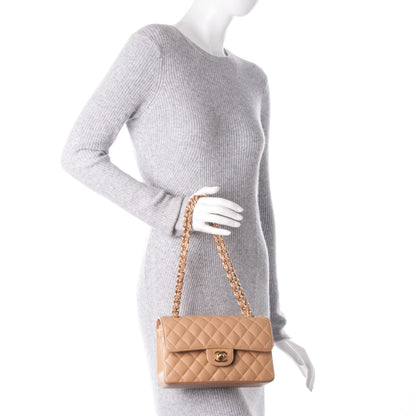 Chanel Caviar Quilted Small Double Flap Beige 2 of 8