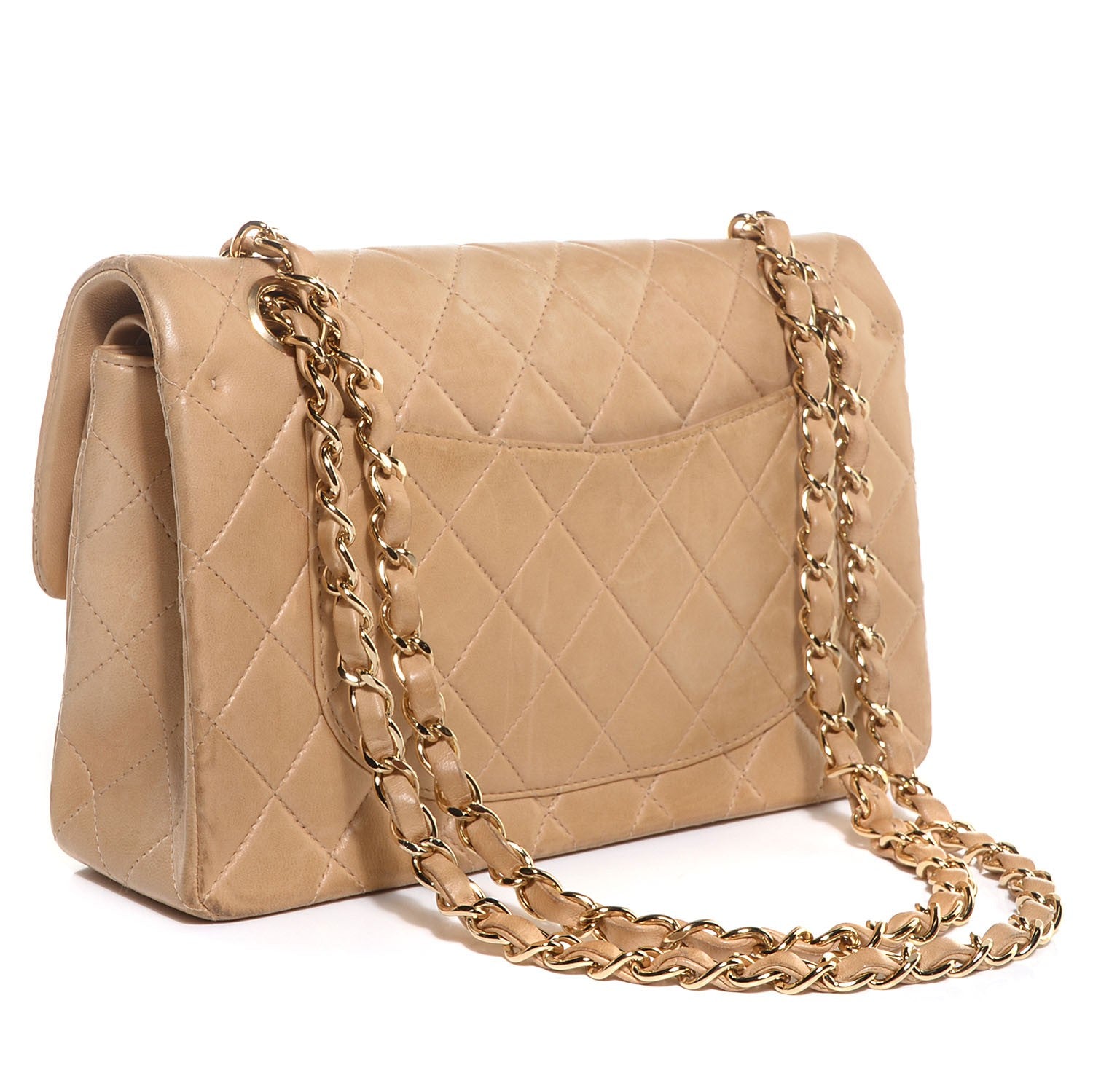 Chanel Lambskin Quilted Small Double Flap Beige 3 of 8