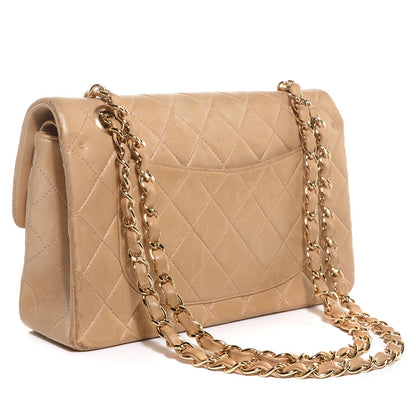 Chanel Lambskin Quilted Small Double Flap Beige 3 of 8
