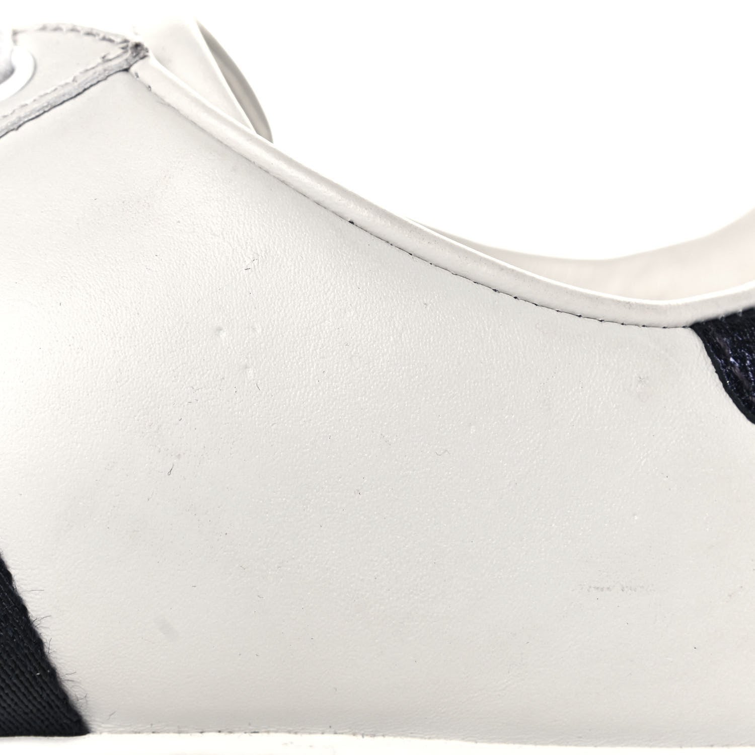 Gucci Calfskin Nappa Web LOVED Embroidered Womens Ace Sneakers 37.5 White Red Flame Notte 8 of 9