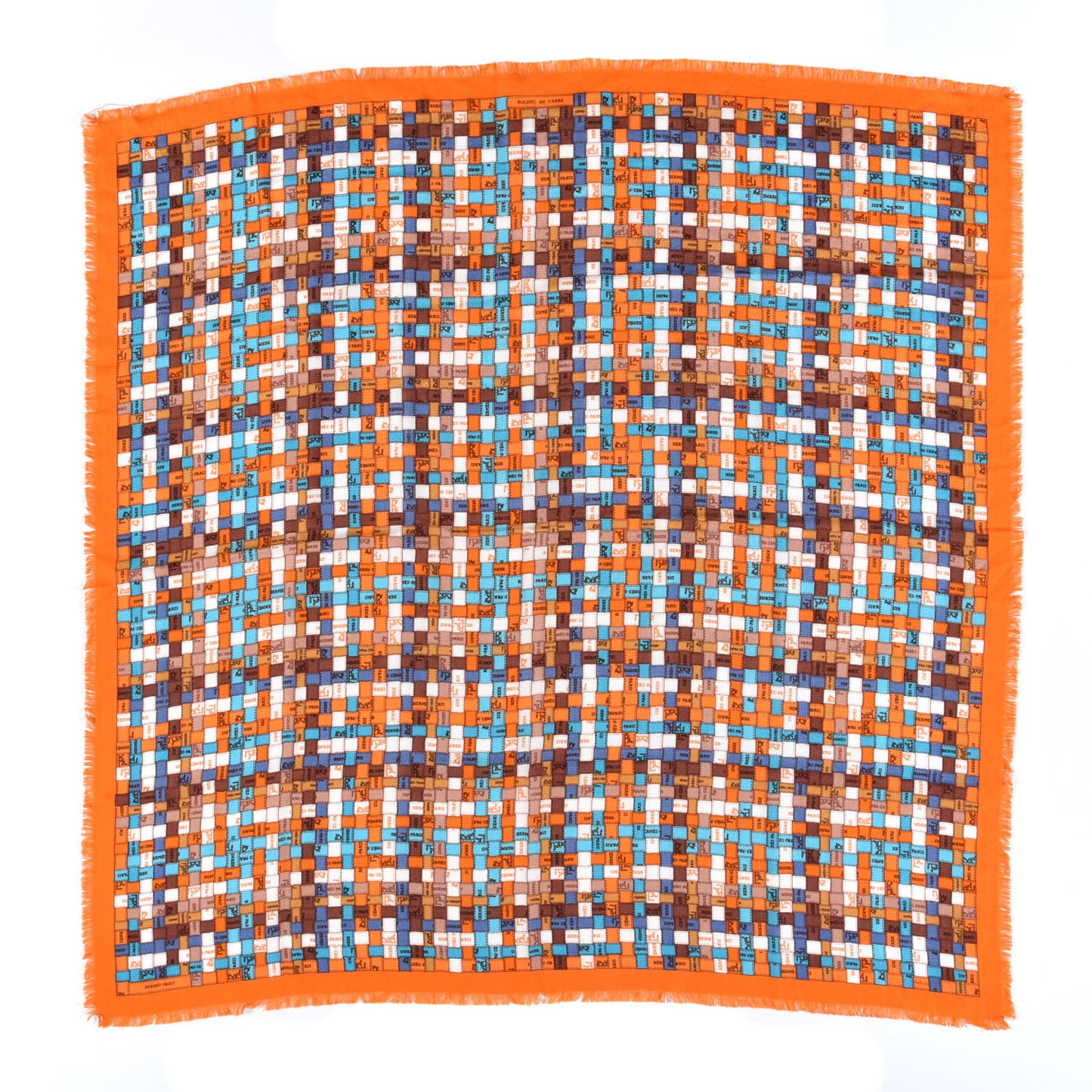 Cashmere Silk Bolduc Au Carre Scarf 90