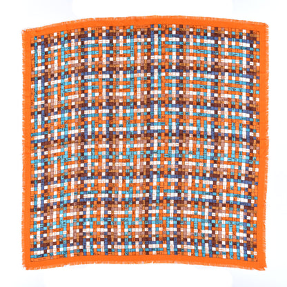 Hermes Cashmere Silk Bolduc Au Carre Scarf 90 1 of 4