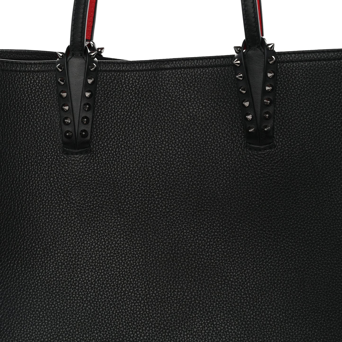 Calfskin Spikes East West Cabata Tote Black