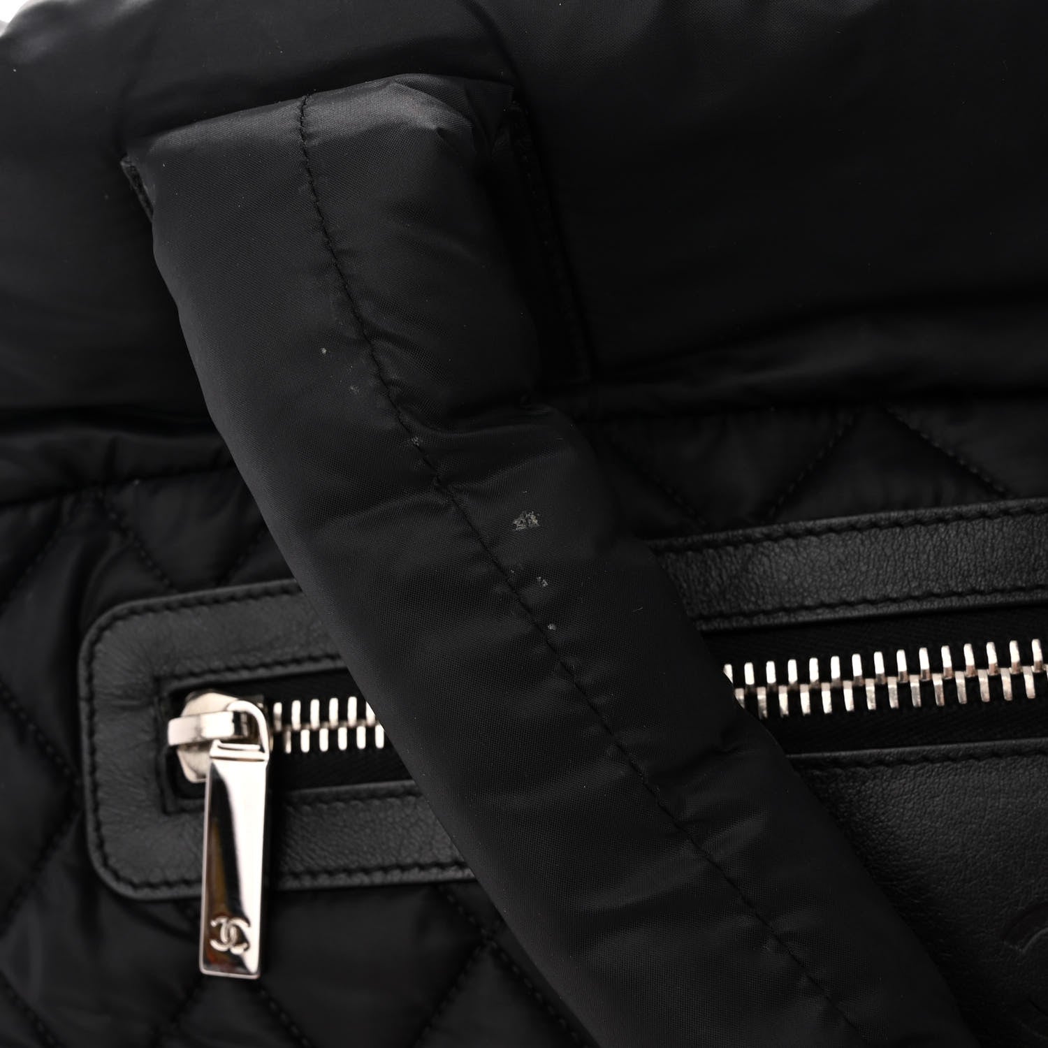 Chanel Nylon Quilted Large Coco Cocoon Tote Black 11 of 12