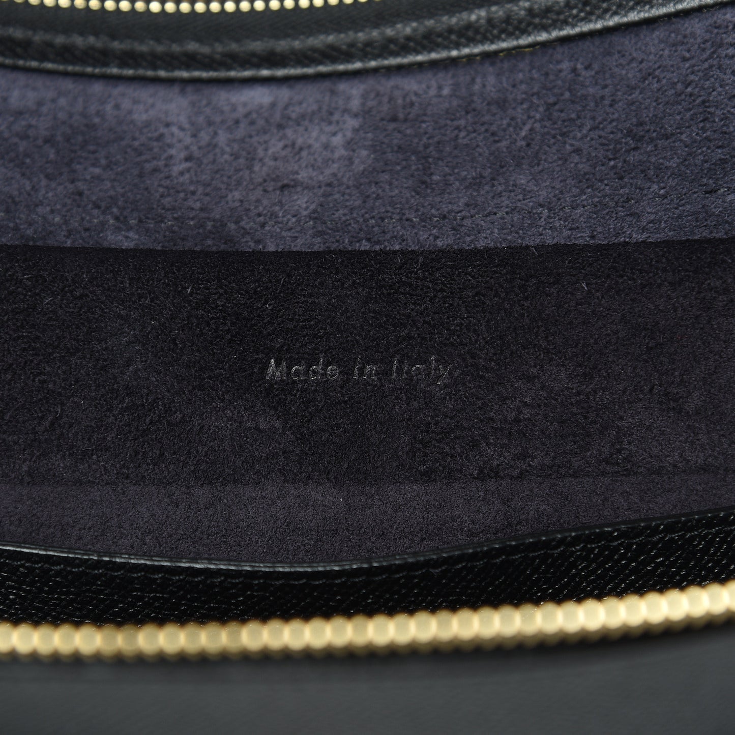 Grained Calfskin Micro Belt Bag Black