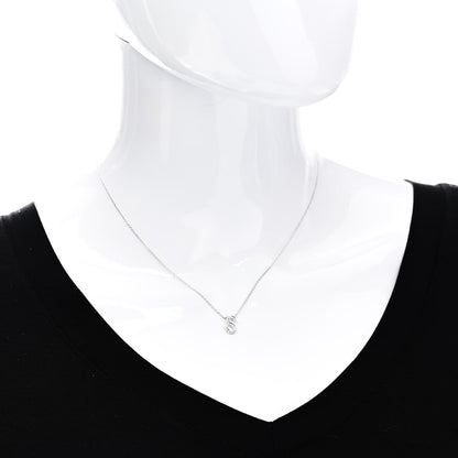 Tiffany Platinum Diamond Letter S Pendant Necklace 2 of 6
