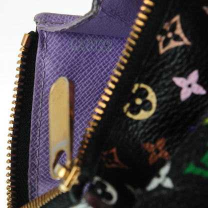 Louis Vuitton Monogram Multicolor Key Pouch Black Violet 7 of 8
