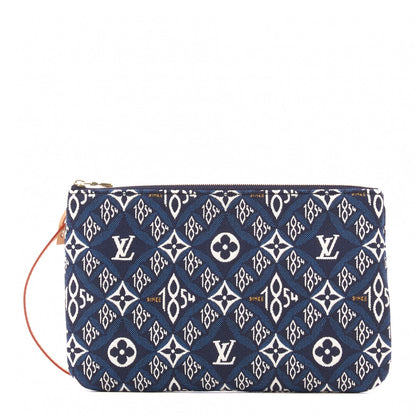 Louis Vuitton Jacquard Since 1854 Neverfull MM GM Pochette Blue 1 of 8