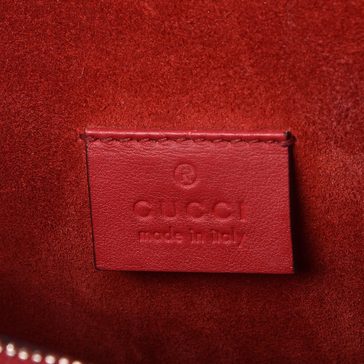 GG Supreme Monogram Suede Cudu Medium Dionysus Shoulder Bag Beige Ebony Vulcanic Red