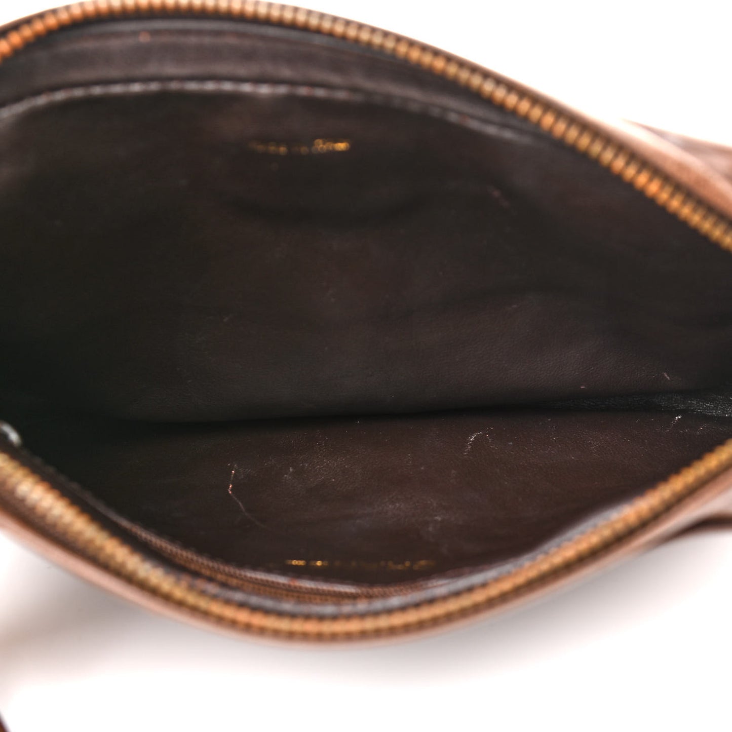 Lambskin Tassel Camera Case Brown