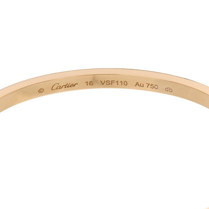 Cartier 18K Yellow Gold Small LOVE Bracelet 16 6 of 8