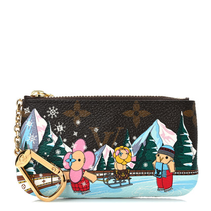 Louis Vuitton Monogram 2023 Christmas Animation Alpine Key Pouch Pink 1 of 7
