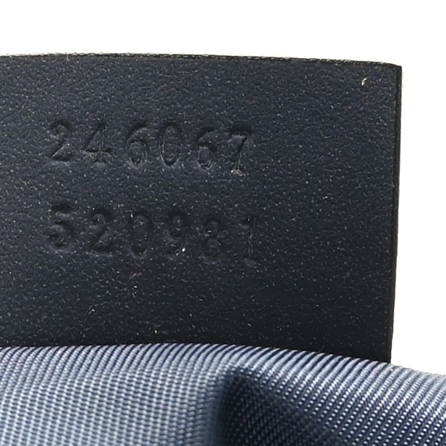 Gucci Guccissima Medium Messenger Bag Navy Blue 7 of 9