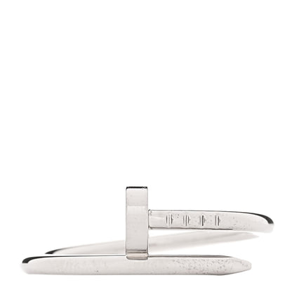 Cartier 18K White Gold Small Juste Un Clou Ring 58 8.5 1 of 5