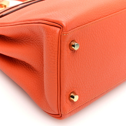 Hermes Togo Kelly Retourne 28 Orange 9 of 11