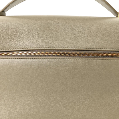 Loro Piana Grained Calfskin Extra Pocket L27 Dried Taragon 7 of 9