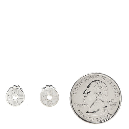 Tiffany Sterling Silver Atlas Round Earrings 2 of 5
