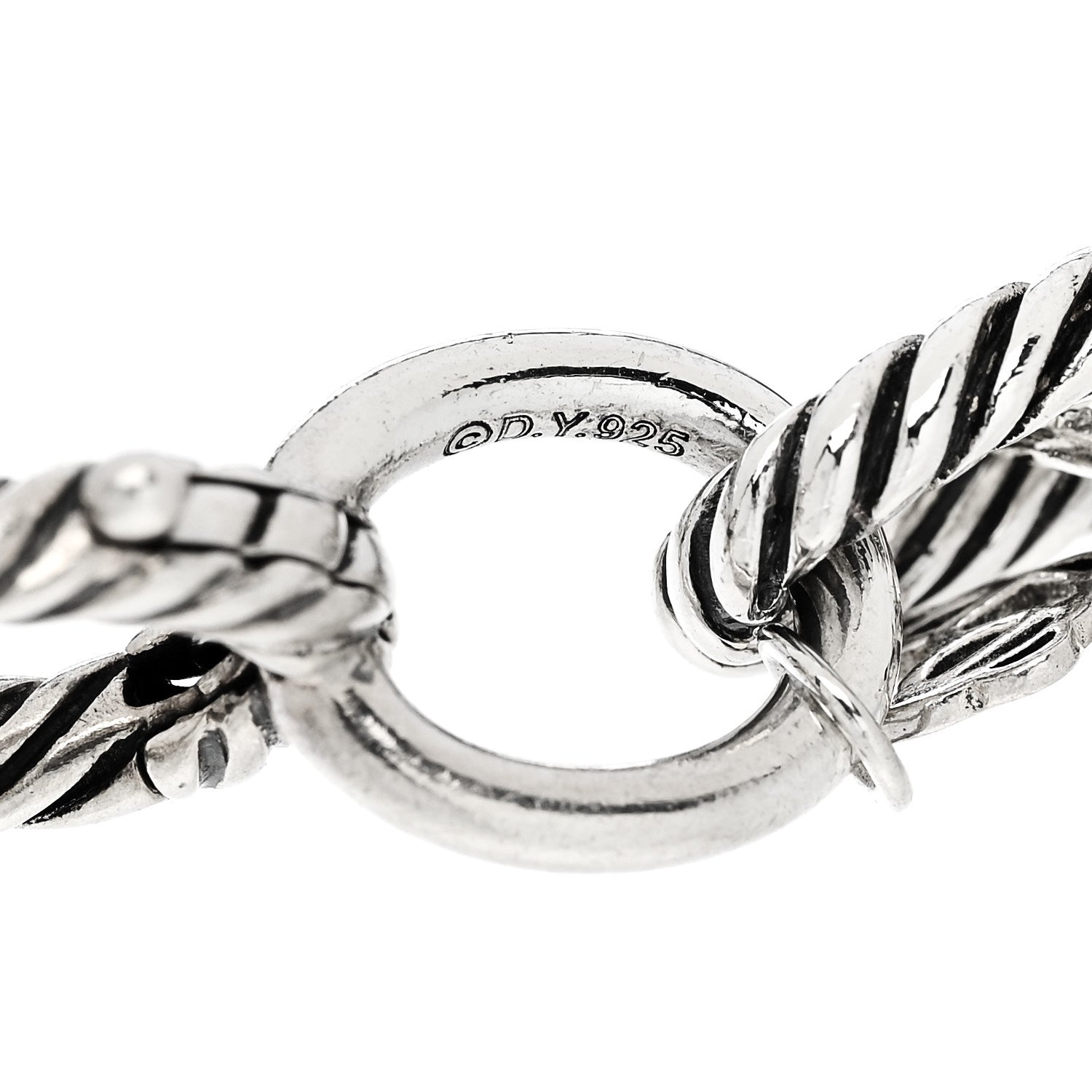 David Yurman Sterling Silver 13mm Large Oval Link Bracelet 3 of 4