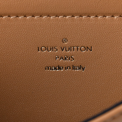 Louis Vuitton Lambskin Embossed Monogram Pochette Coussin Camel 6 of 8