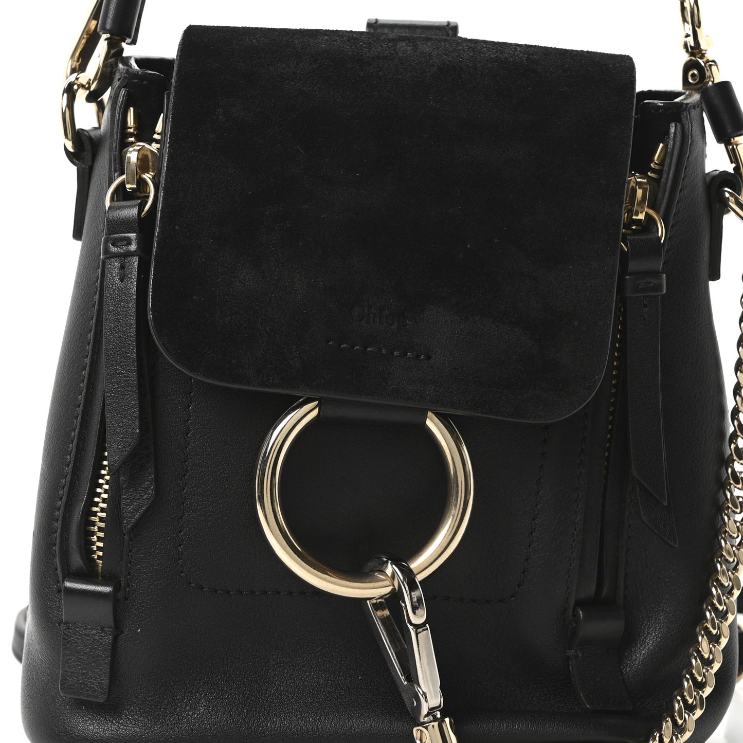 Chloe Suede Calfskin Mini Faye Backpack Black 1842665 – FASHIONPHILE