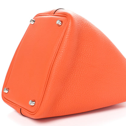Hermes Taurillon Clemence Picotin Lock 18 PM Orange 10 of 10