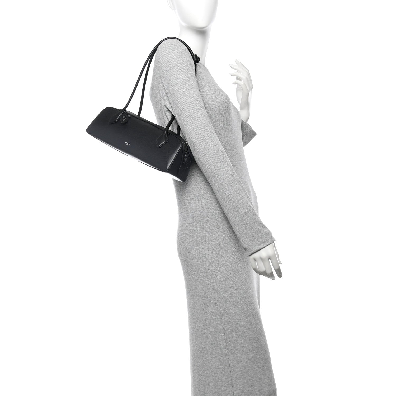 Alaia Goatskin Medium Le Teckel Bag Black 2 of 9