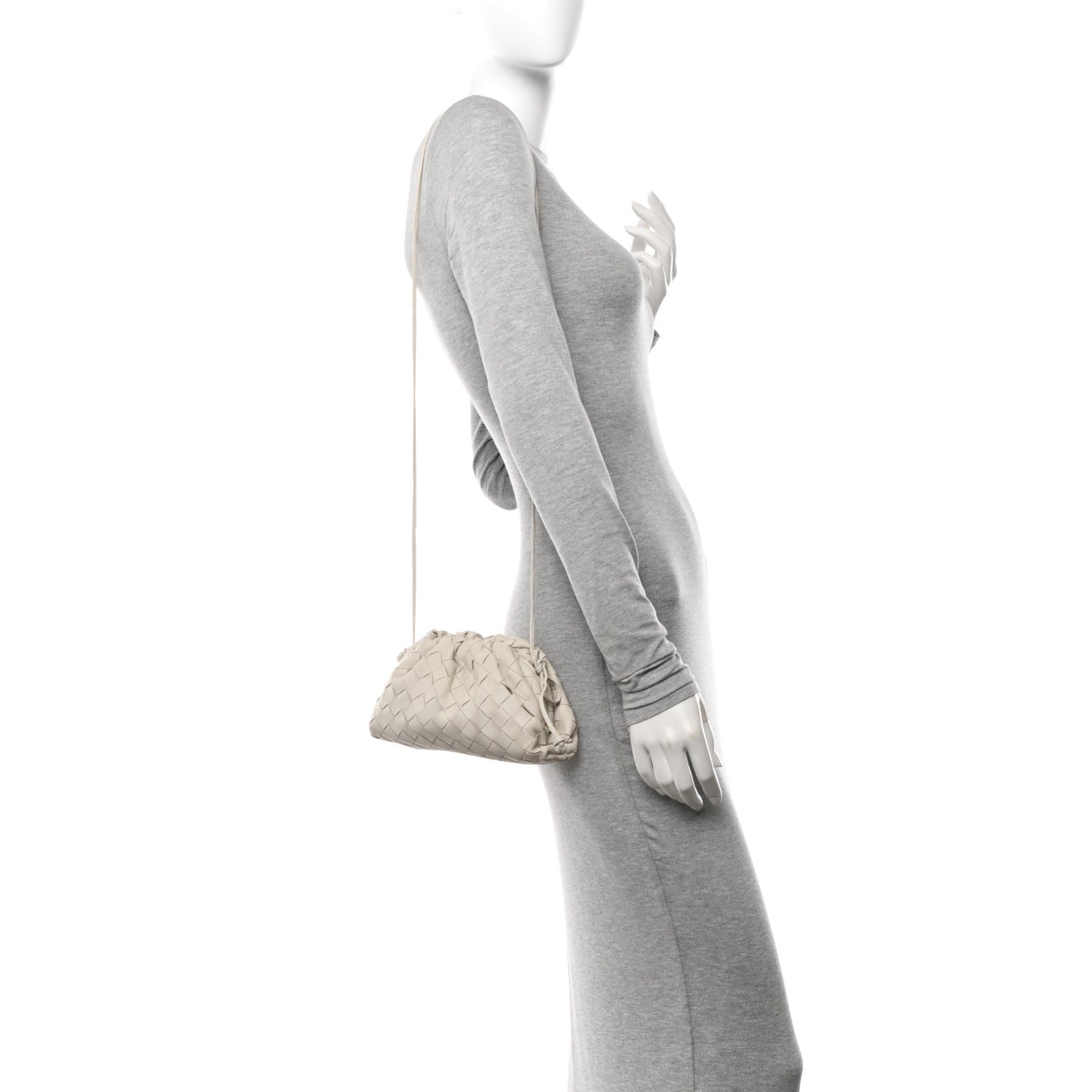 Nappa Intrecciato The Mini Pouch Chalk