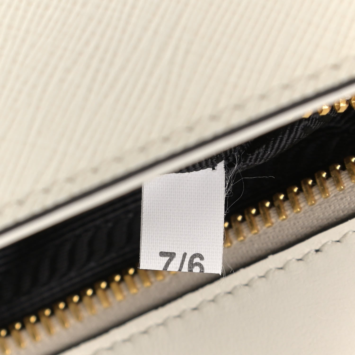 Prada Saffiano Flap Shoulder Bag Talco 6 of 12