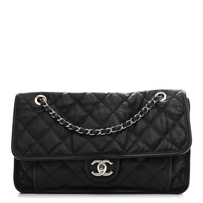 Chanel Caviar Quilted Large French Riviera Flap Black 1 of 12