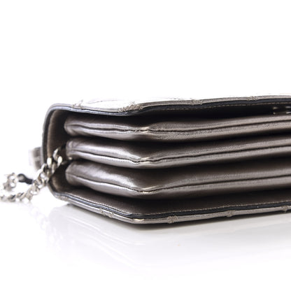 Saint Laurent Metallic Lambskin Diamond Quilted Monogram Angie Chain Bag Pimbo 5 of 11