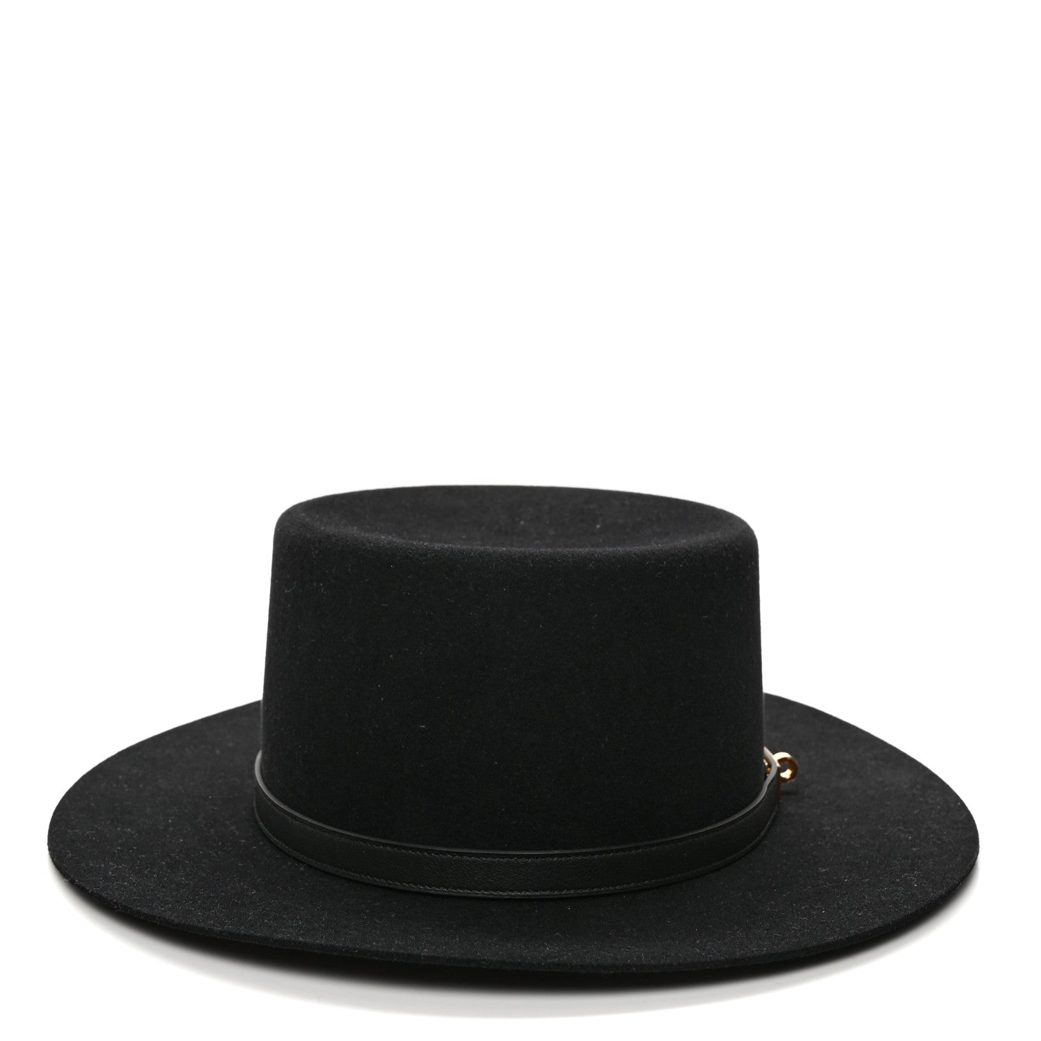 Hermes Rabbit Felt Hampton Hat 59 Black 6 of 9