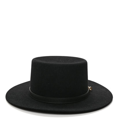 Hermes Rabbit Felt Hampton Hat 59 Black 6 of 9