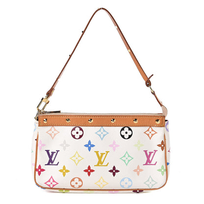Louis Vuitton Monogram Multicolor Pochette Accessories White 1 of 12