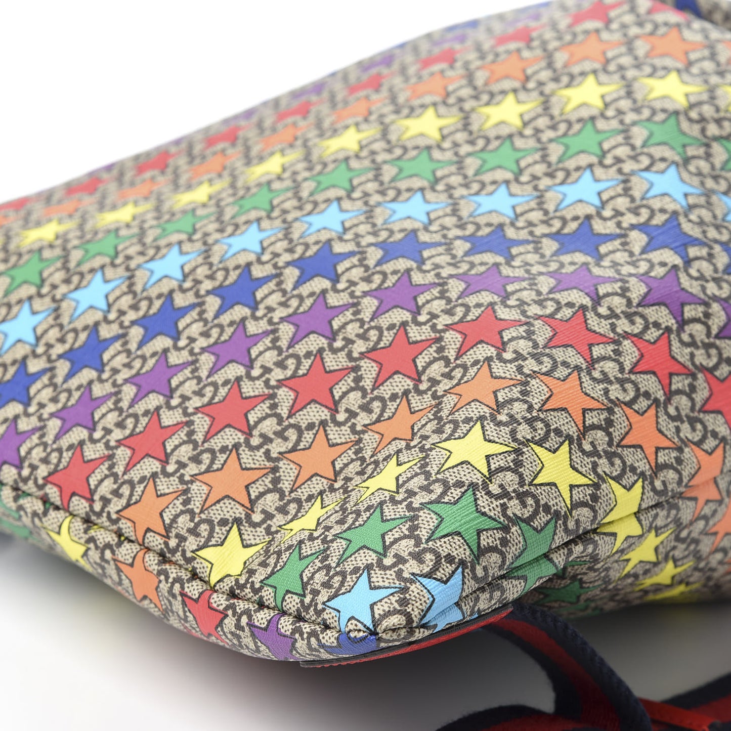 Soft GG Supreme Monogram Star Print Childrens Drawstring Backpack Multicolor