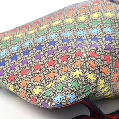 Gucci Soft GG Supreme Monogram Star Print Childrens Drawstring Backpack Multicolor 6 of 9