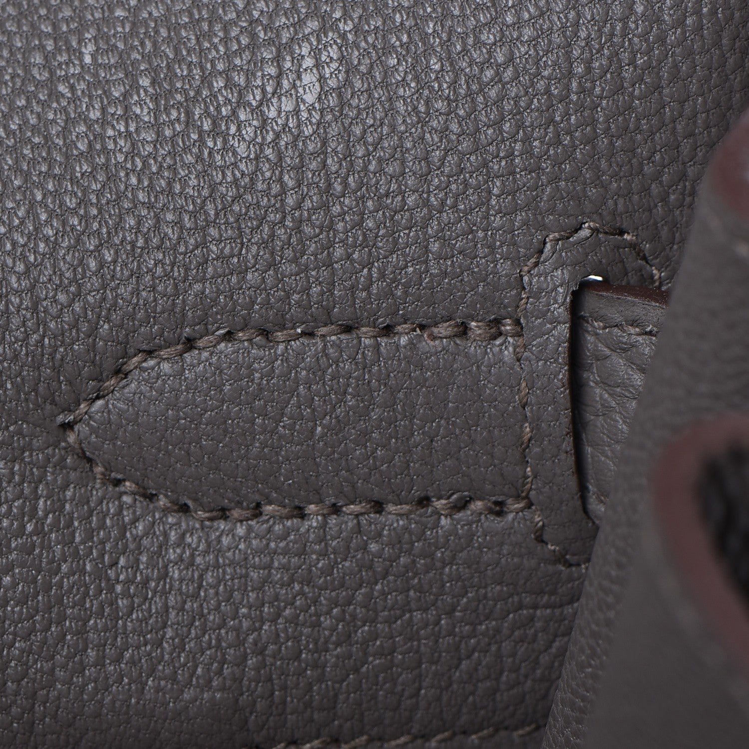 Hermes Taurillon Clemence Birkin 35 Etain 17 of 37